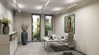 Kompaktes, hochwertig ausgestattetes Teambüro bei COLLECTION Business Center Unter den Linden 16 in Berlin-Mitte.