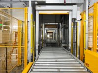 Modernized pallet transport system at Swire Coca-Cola HK’s facility in Hong Kong.