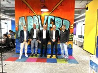 Vl: Pieter Feenstra - CEO Addverb EMEA, Dr. Volker Jungbluth - Head of Corporate Technology Kardex, Dr. Jens Hardenacke - CEO Kardex, Daniel Hauser – Managing Director Kardex AS Solution, Sangeet Kumar – CEO Addverb.