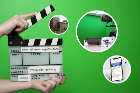 Dank der neuen, hochmodern ausgestatteten HDT-Streaming-Studios sind Vortragende bei den Online-Veranstaltungen von Deutschlands ältestem technischen Weiterbildungsinstitut künftig mitten im Geschehen, statt nur dabei. Auch dem HDT Congress Center kommt die neue Technik zugute.