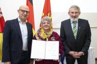  (v.l.n.r.): Erster Regionsrat Jens Palandt, Ina Siegel, Heinrich Freimann (stv. Bürgermeister der Stadt Springe