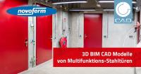3D BIM Katalog für Multifunktions-Stahltüren öffnet Novoferm Tür und Tor zur Digitalisierung