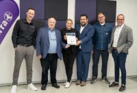 Sidney Scholz, Head of Microsoft SPLA der WORTMANN AG, Siegbert Wortmann, Diana van Lück, CFO ECHO, Sven Körnert, Director Sales ECHO, Martin Klein, Geschäftsführer Terra Cloud und Christoph van Lück CEO, ECHO.