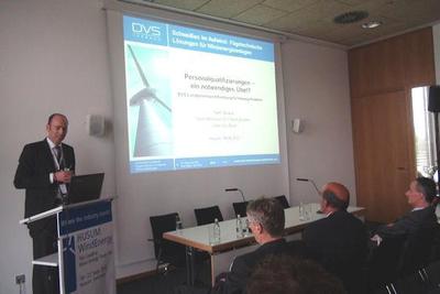 Vier Vorträge hielt der DVS auf der HUSUM WindEnergy, Foto: DVS