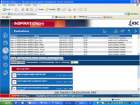 Screen Shot INSPIRATINpro 7.0 Evaluations Template Module
