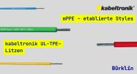 Bürklin vertreibt neue UL TPE Litzen von kabeltronik