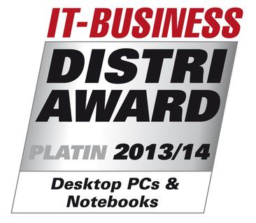 IT-BUSINESS Distri-Award Platin 2013/14