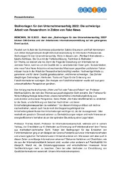 Steilvorlagen für den Unternehmenserfolg 2022 Die schwierige Arbeit von Researchern in Zeiten vo.pdf
