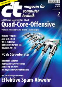 Das Titelbild der aktuellen c't-Ausgabe 2/2008