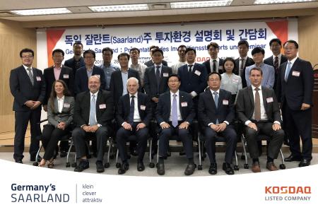 Koreanische Tech-Börse KOSDAQ stellt seinen Mitgliedern Wirtschafts- und Investitionsstandort Saarland vor