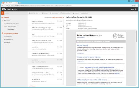 Der neue responsive Web Access in MailStore Server 10.2.