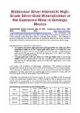 [PDF] Press Release: Endeavour Silver Intersects High-Grade Silver-Gold Mineralization at the Guanacevi Mine in Durango, Mexico