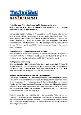 Neue TechniSat CableStar HD2 ab Januar 2008 erhältlich.pdf