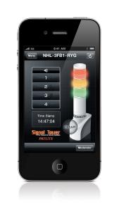 Die Signalleuchten der NHL-Serie lassen sich dank Netzwerkfunktion mit mobilen Endgeräten aus der Ferne bedienen