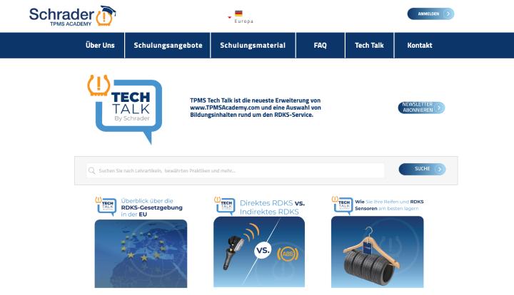 Schrader Tpms Academy Stellt Tpms Tech Talk Vor Schrader International Gmbh Pressemitteilung Pressebox