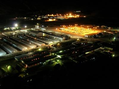 Nacht auf der Veladero-Mine; Foto: Barrick Gold