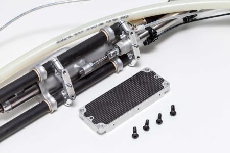 Integrated robot-specific attachment made from composite materials
