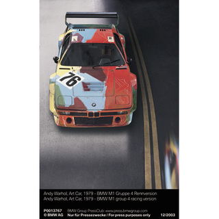 Andy Warhol, Art Car, 1979 - BMW M1 Gruppe 4 Rennversion (12/2003)