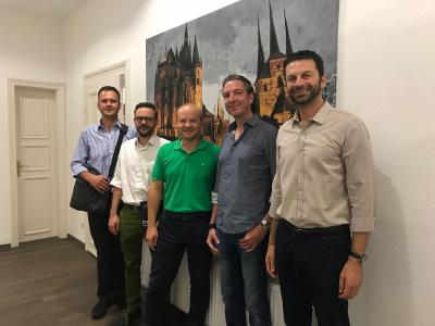 Peter Agardi (Brandenburg Ventures), Dr. Sven Lachhein (CEO Master PIM), Stephan Beier (bm|t), Tobias Nicklaus, Melih Dinler