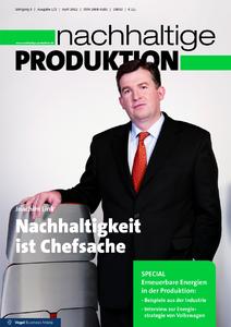 Titelseite des Fachmagazins "nachhaltige PRODUKTION" Ausgabe 1/2 2012