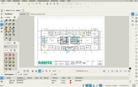 Bluebeam Revu 2018 in einer AutoCAD PDF Bearbeitung