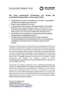 2016-10-20_SGL Group unterzeichnet Vereinbarung zum Verkauf des Graphitelektrodengeschäfts .pdf