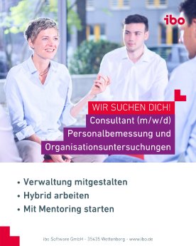 Stellenanzeige Consultant Personalbemessung und Organisationsuntersuchungen (mwd)