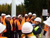 Projektleiter Michael Haag berichtet von der Planung des Windparks