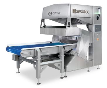 Sesotec's newly developed CAPTURA FLOW sort ing system removes organic and inorganic contaminations from packed food products. (Photo: Sesotec GmbH)