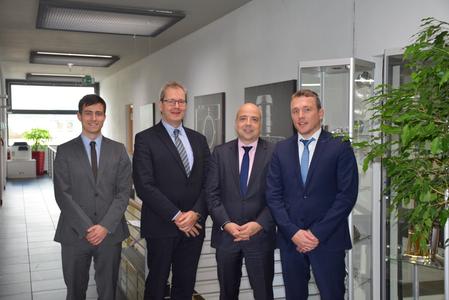 C 1 Christoph Hauck with Dr Markus Kerber (Director General, BDI), Volker Thum (Managing Director, BDLI) and Tobias Stengel