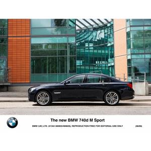 The new BMW 740d M Sport