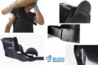 Der innovative Schulterschutz bietet bestmögliche Entlastung von Schultern und Rücken beim Tragen schwerer Lasten.