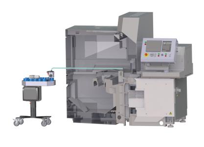 Schematische Darstellung des Vacuum-Entladesystems DepotVacuum mit SPC Teilseparator