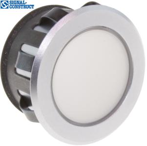 LED Snap-In-Spot Luxofix from Signal-Construct, frosted chromium plated.
