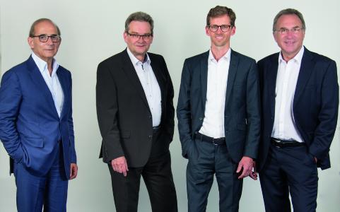 The new ISRA VISION management team (from right: Hans Jürgen Christ, Tomas Lundin (speaker)