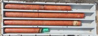 Photo 1: Red Carnallite-rich core from BA_006 showing massive Carnallite with banded Halite at approx. 696.3m to 699.3m depth