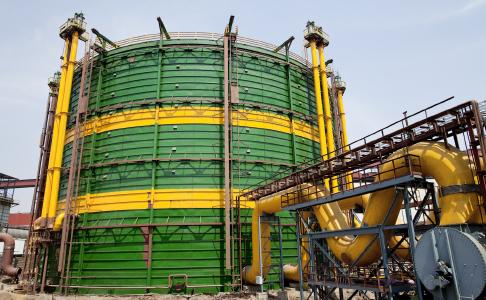 Gasspeicher für Konvertergase – Kompetenz der SMS group in Umwelttechnik.
