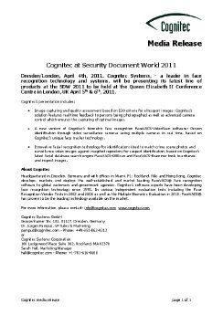 Cognitec at Security Document World 2011.pdf