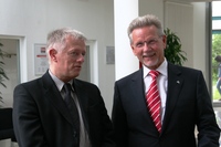 Fritz Kuhn und Manfred Wittenstein am 10.7.2008 bei der WITTENSTEIN AG 