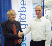 Henning Mallok (l.) und Max Brändle auf der tekom-Jahrestagung.