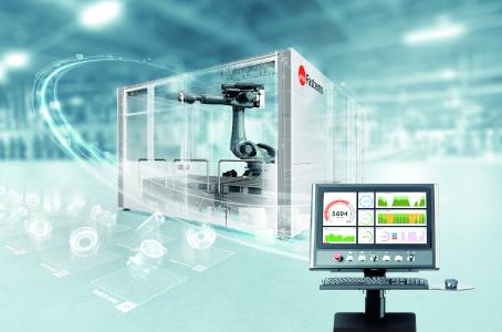 Fastems_RoboCell_ONE: Hochautomatisierte, flexible Handhabung schwererer Werkstücke: Die RoboCell ONE von Fastems liefert in Kombination mit der MMS neue Potenziale für die flexible, wirtschaftliche Losgrößenfertigung. (Bild: Fastems/industryview/iStockphoto)