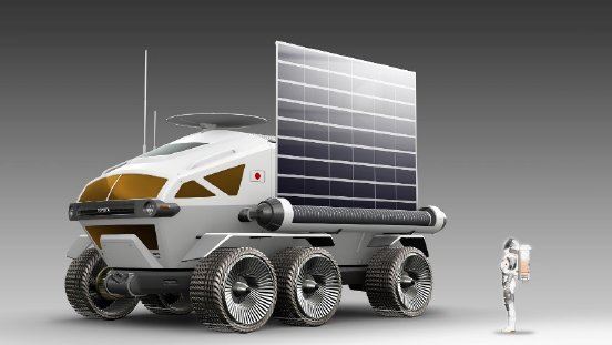 Bemannter und druckdichter Rover für die Erkundung der Mondoberfläche. (Copyright Toyota Motor C.jpg