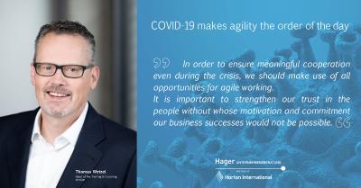 COVID-19 makes agility the order of the day