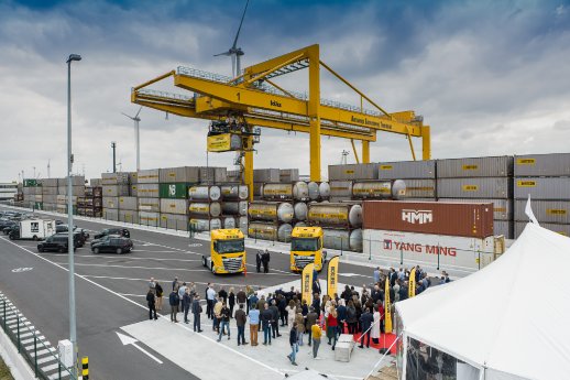 Photo 1 - Guests gather at the AZT terminal during the official opening ceremony..jpg