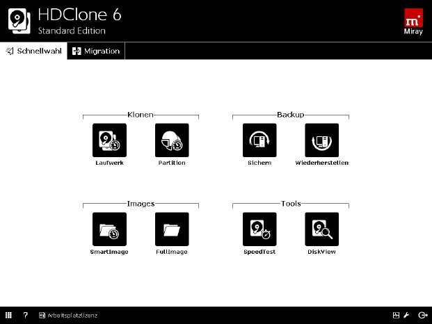 Screenshot - HDClone 6 SE - Quickstart-Menü .png
