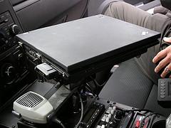ThinkPad laptop going through the torture tests