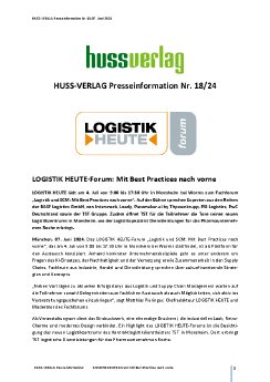 Presseinformation_18_HUSS_VERLAG_LOGISTIK HEUTE-Forum_Mit Best Practices nach vorne.pdf