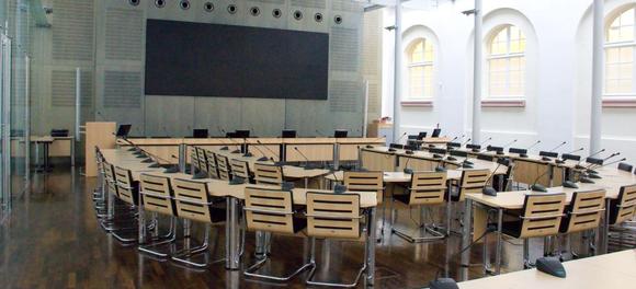 Der neue Sitzungssaal im Rathaus der Stadt Heidelberg