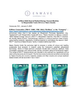 05012020_EN_EnWave Sells Second REV Machine to Responsible Foods.pdf