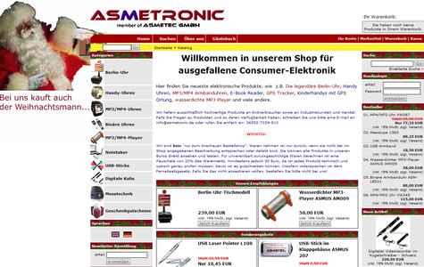 der neue Asmetronic Webshop